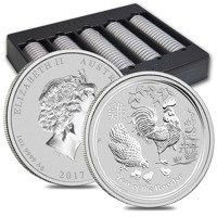 Lunar II: Year of the Rooster 1 oz Silver 2017