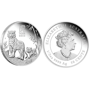 Lunar III: Year of the Tiger 1/2 Ounce Silver 2022 Proof