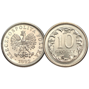 National Bank of Poland: 10 gr from the Mint Bag Coin (100 pcs) - Random Year 