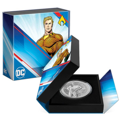 Niue: DC Comics - Aquaman 3 oz Silver 2022 Proof