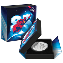 Niue: DC Comics - Superman 85. comic book anniversary 3 oz Silver 2023 Proof