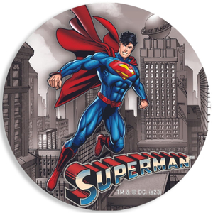 Niue: DC Comics - Superman coloured 2 oz Silver 2023 High Relief Antiqued Coin