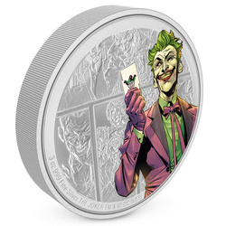 Niue: DC Villains - The Joker colored 3 oz Silver 2023 Proof