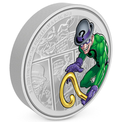 Niue: DC Villains - The Riddler colored 3 oz Silver 2023 Proof