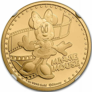 Niue: Disney - Minnie Mouse 1 oz Gold 2014 Proof NGC PF70 Ultra Cameo