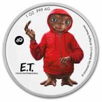 Niue: E.T. colored - 40. movie anniversary 1 oz Silver 2022 Slab