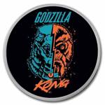 Niue: Godzilla vs. King Kong colored 1 oz Silver 2021 