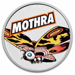 Niue: Godzilla vs Monsters - Mothra kolorowana 1 oz Silver 2023 Slab