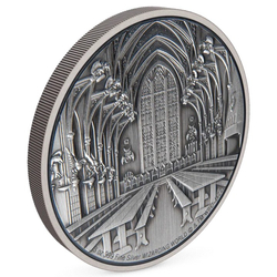 Niue: Harry Potter - Hogwarts The Great Hall 3 oz Silver 2022 Antique Finish