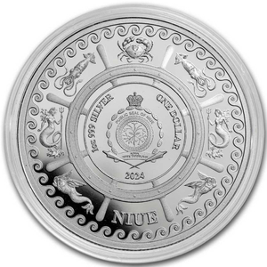 Niue: Mythical Creatures - Sea Serpent 1 oz Silver 2024