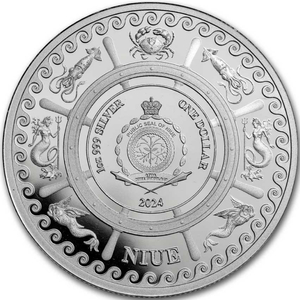 Niue: Mythical Creatures - Sea Serpent 1 oz Silver 2024