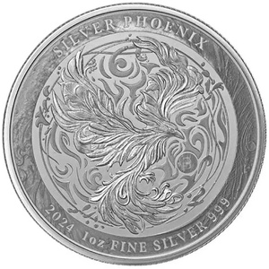 Niue: Phoenix 1 oz Silver 2024 Prooflike Coin