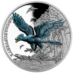 Niue: Prehistoric World - Archaeopteryx coloured $1 Silver 2023 Proof