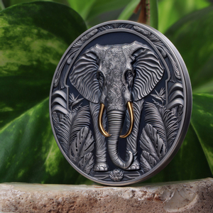 Niue: Save the Powers - Elephant $5 Silver 2024 Black Proof