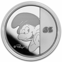 Niue: Smurfs - 65. anniversary 1 Ounce Silver 2023 Proof