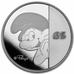 Niue: Smurfs - 65. anniversary 1 Ounce Silver 2023 Proof