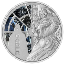 Niue: Star Wars - Darth Vader colored 3 oz Silver 2022 Proof