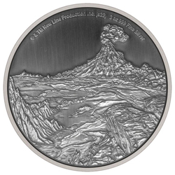 Niue: The Lord of the Rings - Mount Doom 3 oz Silver 2022 Antique Finish