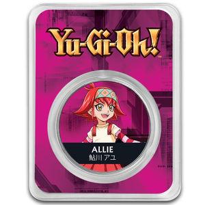 Niue: Yu-Gi-Oh! Allie coloured 1 oz Silver 2024 Slab