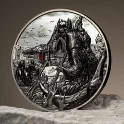 Palau: Ferryman of the Dead - Charon colored 3 ounce Silver 2023 Black Proof Ultra High Relief