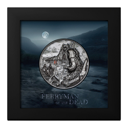 Palau: Ferryman of the Dead - Charon colored 3 ounce Silver 2023 Black Proof Ultra High Relief