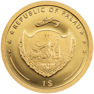 Palau: Four-leaf Clovers - Ounce of Luck 1 gram Gold 2025 Proof