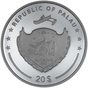 Palau: Out of the dark 3 oz Silver 2024 Black Proof Ultra High Relief