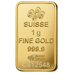 Pamp Suisse Fortuna Veriscan 1 gram Gold Bar LBMA