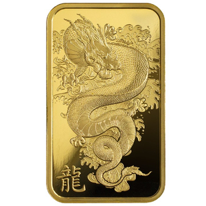 Pamp Year of the Dragon - Legend of the Azure Dragon 1 oz Gold Bar 2024 LBMA