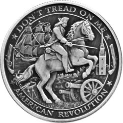 Patriot: American Revolution 1 oz Silver 2019 Antiqued Round Coin