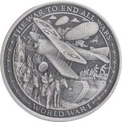 Patriot II: World War I 1 oz Silver 2019 Antiqued Round Coin