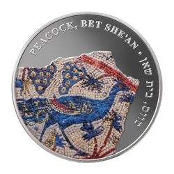 Peacock colored 1 oz Silver 2013