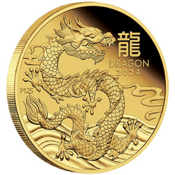 Perth Mint: Lunar III - Year of the Dragon 1/4 oz Gold 2024 Proof