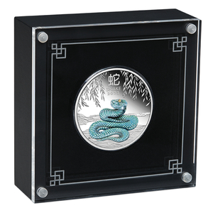 Perth Mint: Lunar III - Year of the Snake coloured 1 oz Silver 2025 Proof