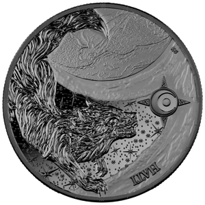 Ragnarök: Hati 1 oz Black Silver 2024