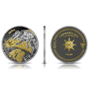 Ragnarök: Sköll & Hati Geminus 2 x 1 oz Silver 2024 Gilded Coin