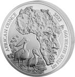 Rwanda: African Ounce - Pelican 1 oz Silver 2022 Proof