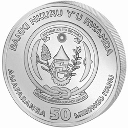 Rwanda: Lunar - Year of the Dragon 1 oz Silver 2024