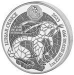 Rwanda: Lunar - Year of the Rabbit 1 oz Silver 2023 Proof