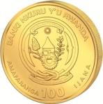 Rwanda: Nautical Ounce - USS Constitution 1 oz Gold 2022