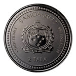 Samoa: Light of Christ 1 oz Silver 2022 Black Rhodium Proof