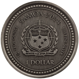 Samoa: The Creator 1/2 oz Silver 2024 Antiqued Coin