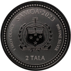 Samoa: The Teacher 1 oz Silver 2023 Black Rhodium Proof