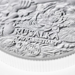 Slavic Beasts: Rusalka 1000 Francs 2 Ounces Silver 2022