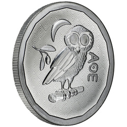 St. Helena: Athenian Owl 1 oz Silver 2024