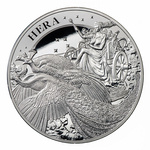 St Helena: Goddess - Hera and the Peacock 10 oz Silver 2022 Proof