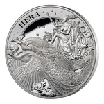 St Helena: Goddess - Hera and the Peacock 10 oz Silver 2022 Proof