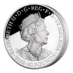 St Helena Una & Redcrosse 1000 grams of Silver 2022 Proof