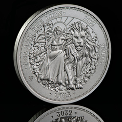 St Helena Una and the Lion 1 oz Silver 2023