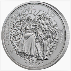 St Helena Una and the Lion 1 oz Silver 2023